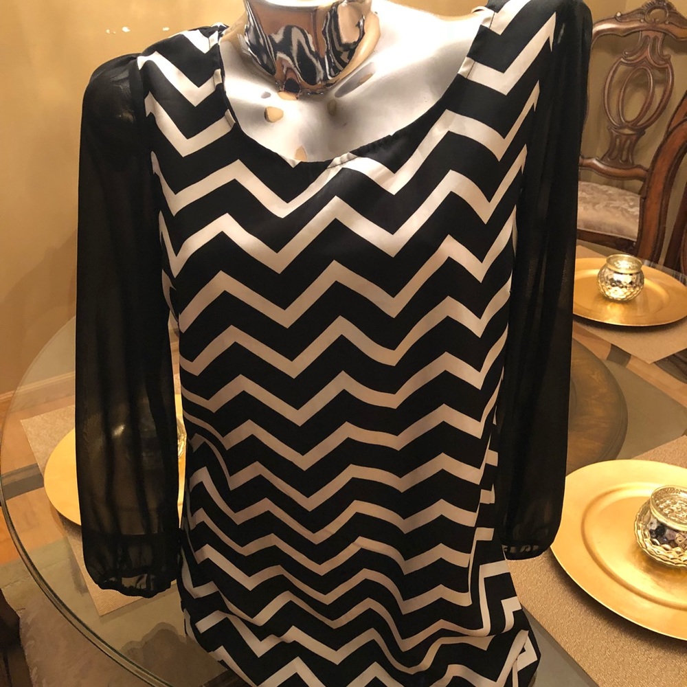 Black and white dress